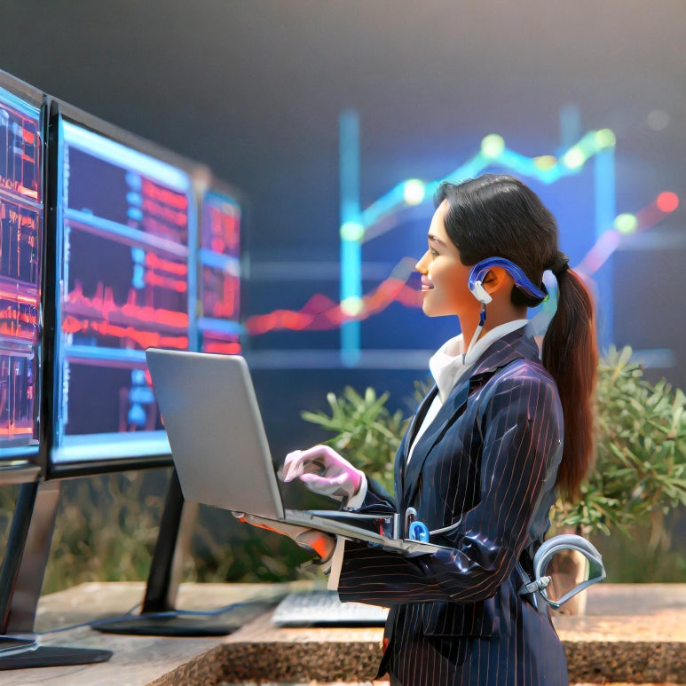 Firefly A biotech investor looking at listed bio stocks on this computer mon