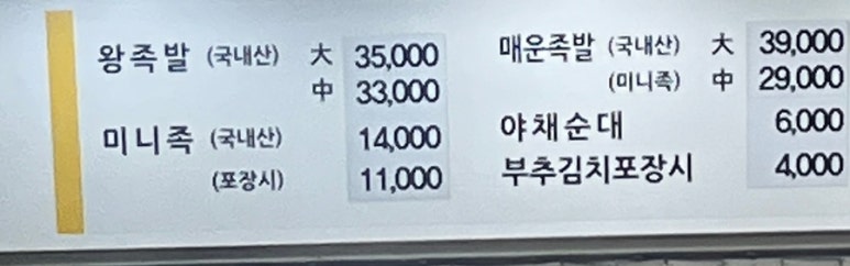 장안동왕족발 이미지