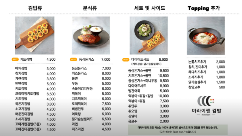 마라이젠김밥 이미지