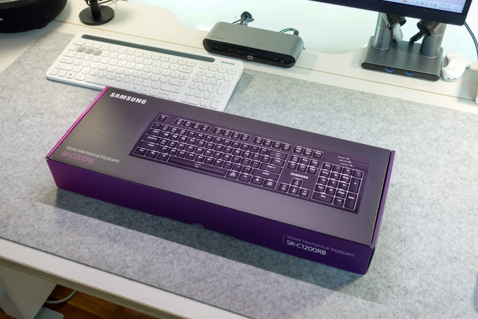 삼성 기계식 키보드 SK-C1200RB 유선 적축 키보드 사무용으로 사용해 보니 이미지 2