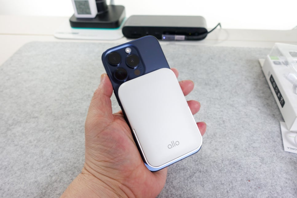 알로코리아 아이폰 15프로 맥세이프 고속 무선충전 보조배터리 추천 [5000mAh] 이미지 11