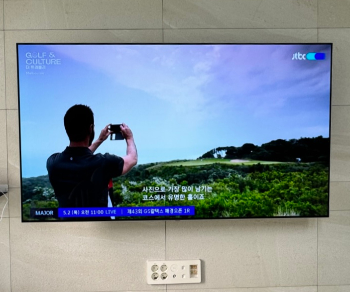 원주벽걸이티비설치무타공티비달자 이미지