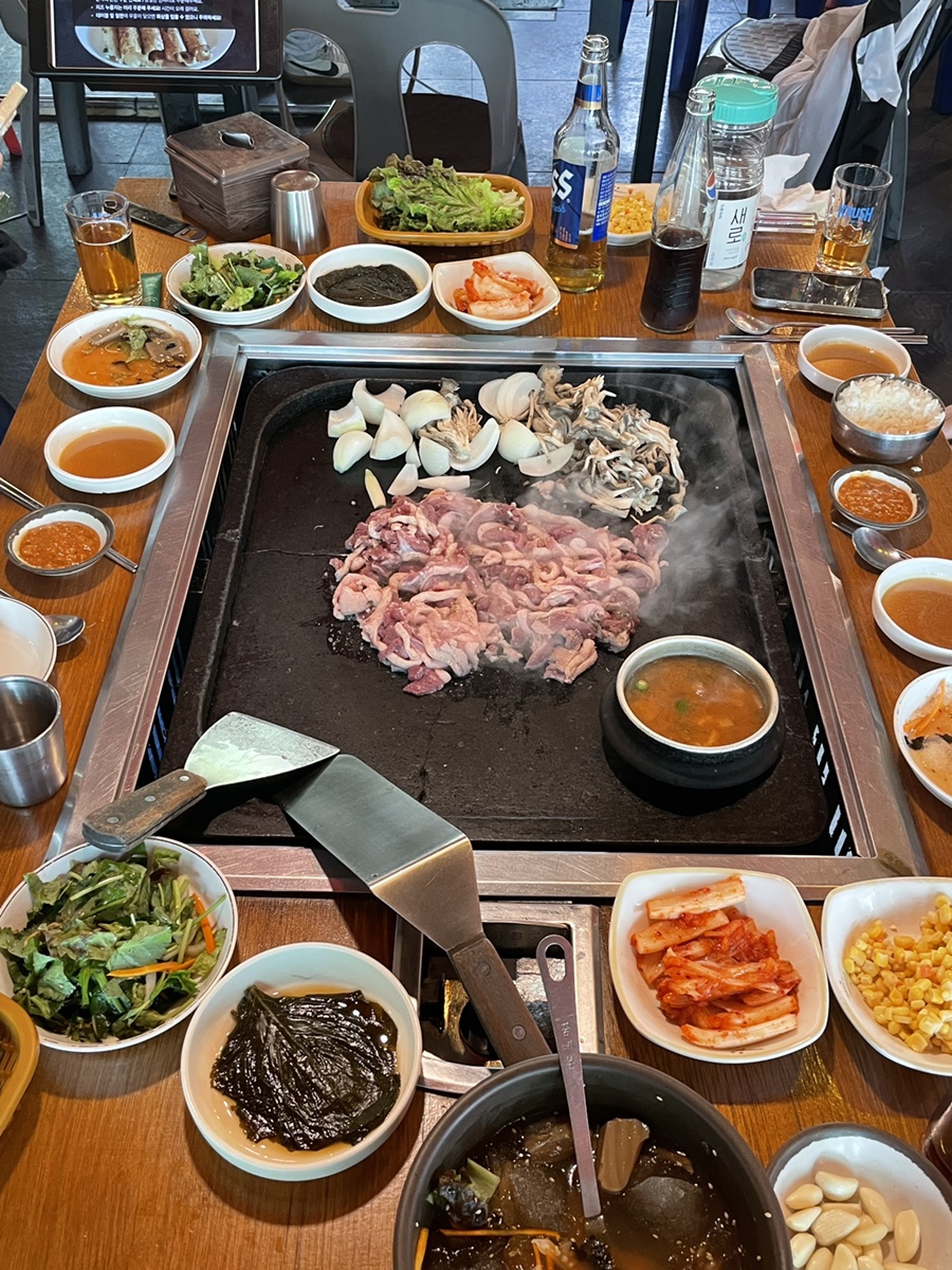 풍경돌판구이 이미지