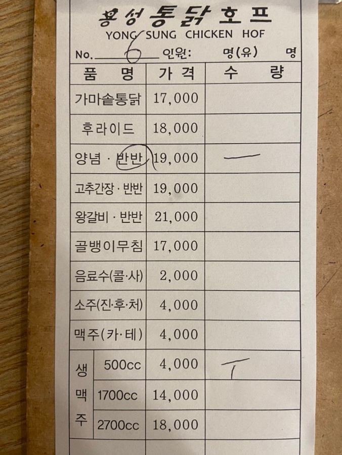 용성통닭(호매실직영점) 이미지