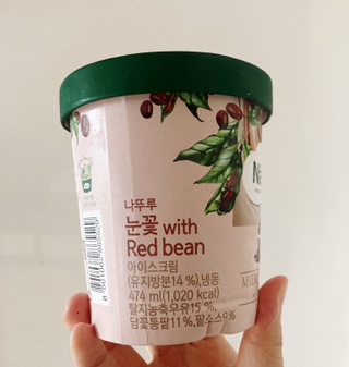 레드빈눈꽃빙수 이미지