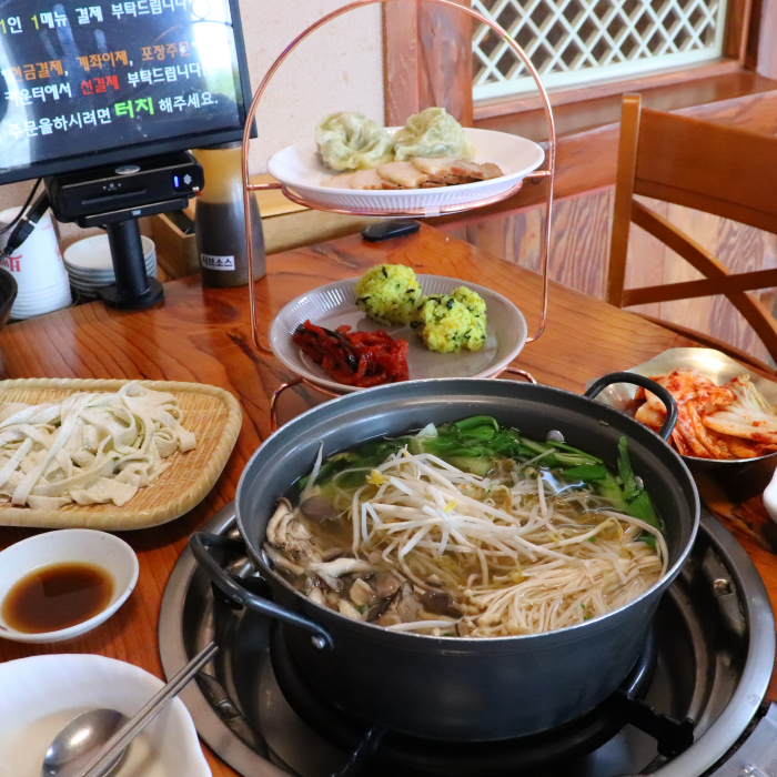 백합칼국수 & 보쌈 이미지