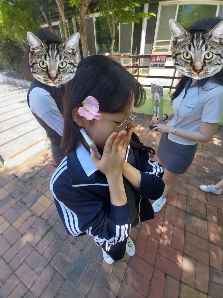 머리에 꽃달다 이미지