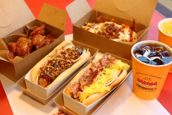 찐핫도그 이미지
