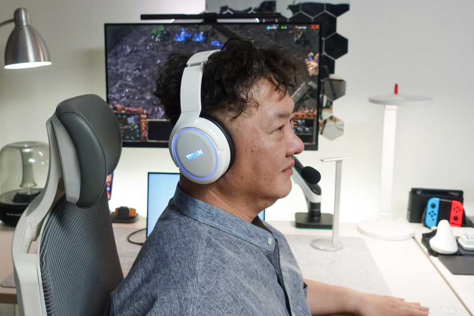 제닉스 타이탄 WH6 BT 게이밍 헤드셋 유선과 2.4Ghz USB 리시버 및 블루투스 헤드폰으로 사용 이미지 17
