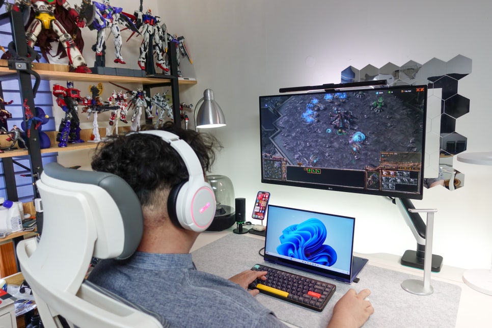 제닉스 타이탄 WH6 BT 게이밍 헤드셋 유선과 2.4Ghz USB 리시버 및 블루투스 헤드폰으로 사용 이미지 2