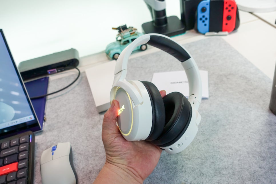 제닉스 타이탄 WH6 BT 게이밍 헤드셋 유선과 2.4Ghz USB 리시버 및 블루투스 헤드폰으로 사용 이미지 12