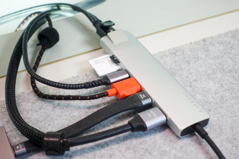 사테치 USB C 7-in-1 멀티 포트 어댑터 "아이패드 프로, 맥북 USB C타입 멀티 허브로 멀티스테이선 구축" 이미지 10