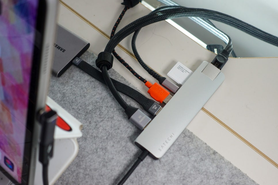 사테치 USB C 7-in-1 멀티 포트 어댑터 "아이패드 프로, 맥북 USB C타입 멀티 허브로 멀티스테이선 구축" 이미지 16