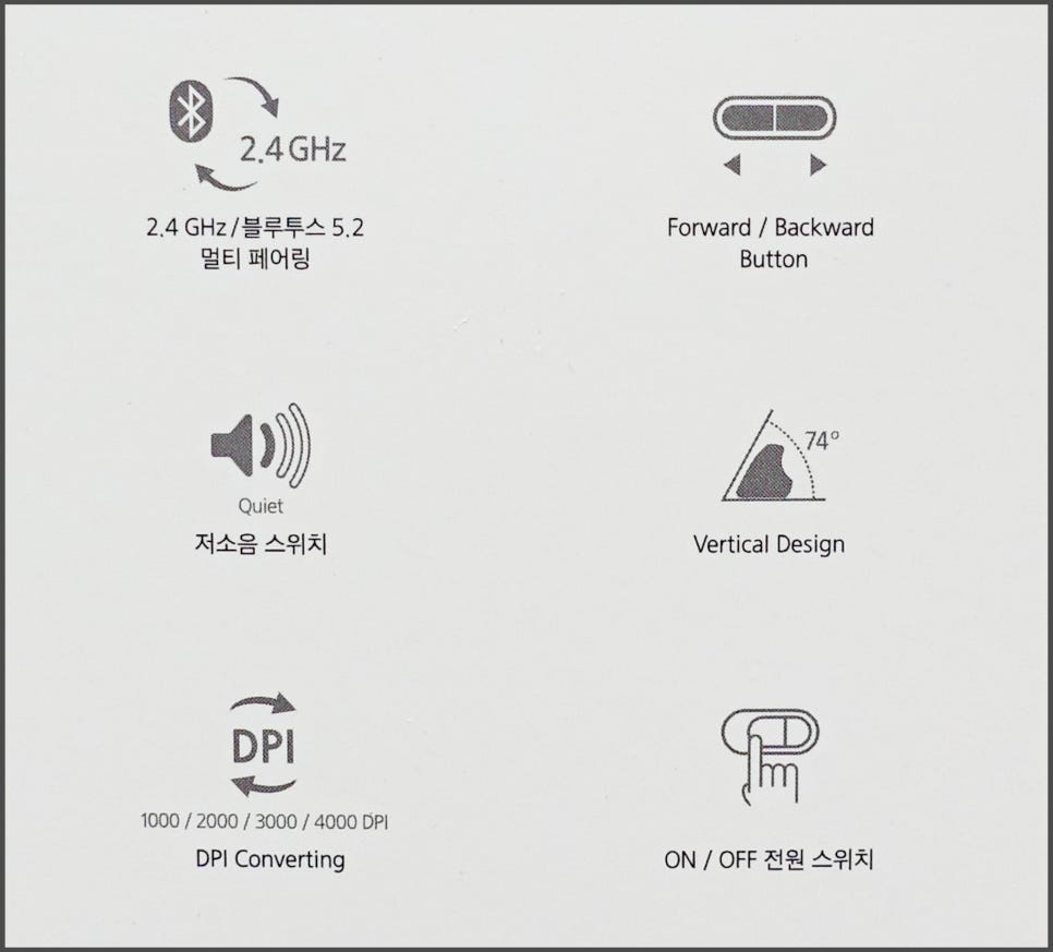 삼성 멀티 무선 버티컬 마우스(SM-M1300QW) "사무용 마우스 추천 - 편안한 손목과 멀티페어링이 장점" 이미지 7