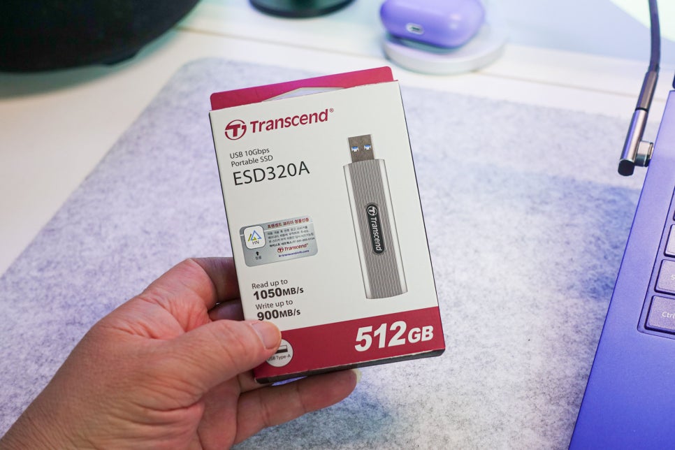 트랜센드 ESD320A 512GB 초소형 외장 SSD 삼성노트북 저장용량확보에 딱.. 이미지 3