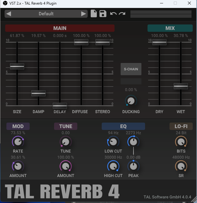 [TAL REVERB4] TAL Software (tal-software.com) OBS 리버브 세팅 사용방법 : 네이버 블로그