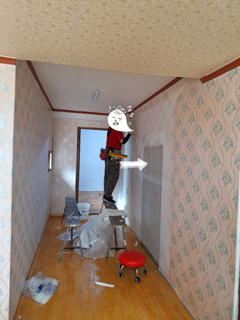 도배장판시공;실크벽지;인테리어필름 이미지