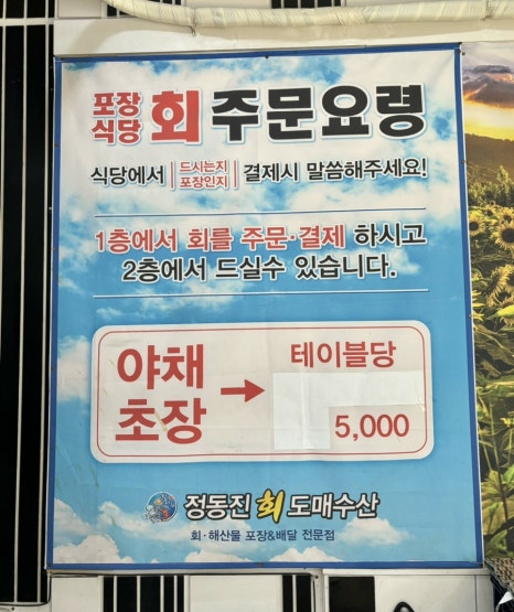 정동진회도매수산식당 이미지