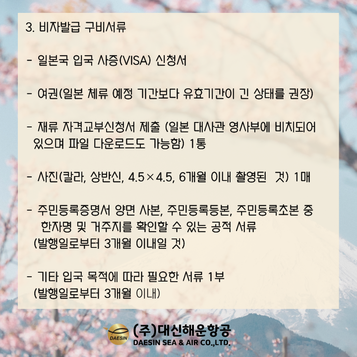 (주)비자항공 이미지