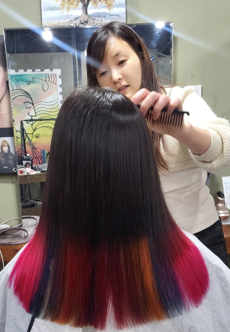 명작헤어 이미지