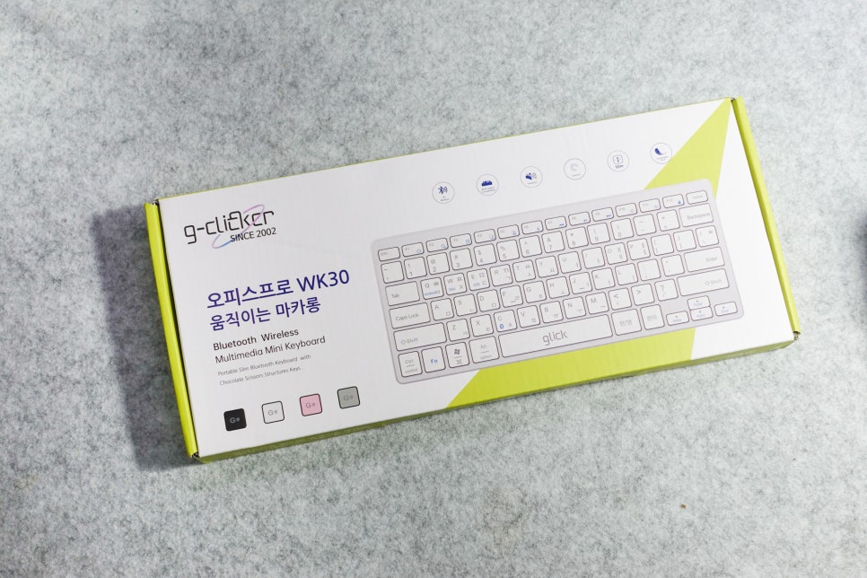 지클릭커 오피스프로 WK30 무선 블루투스 키보드 "슬림한 디자인과 멀티 OS, 가성비, 저소음으로 추천 " 이미지 3