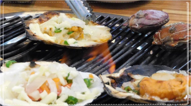 산꼼장어조개구이 이미지