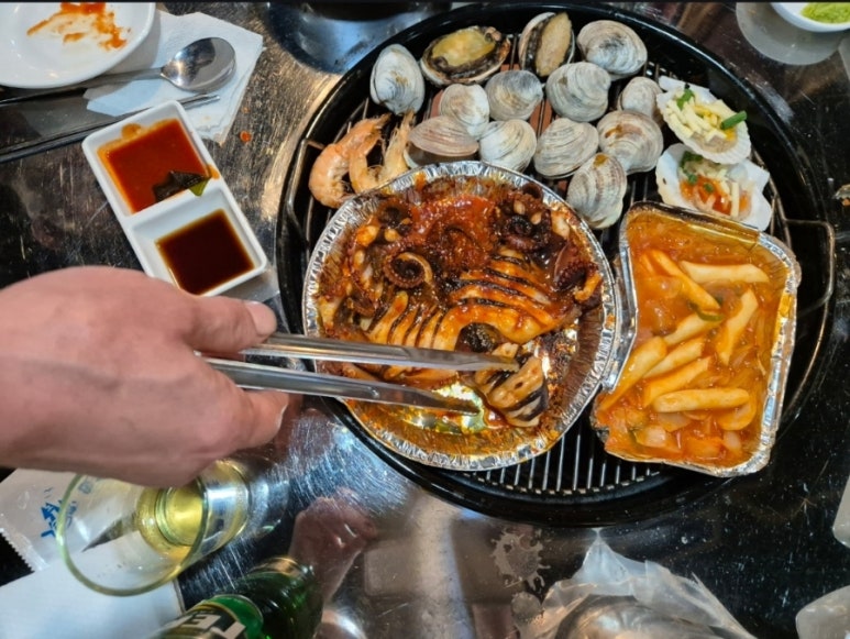 조개시장 이미지