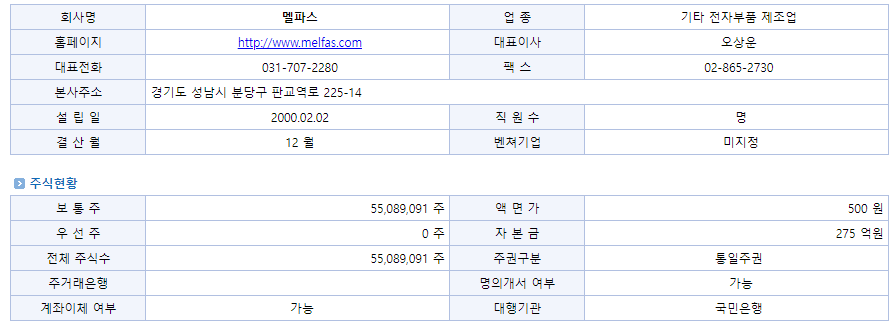 주식회사 멜파스 이미지
