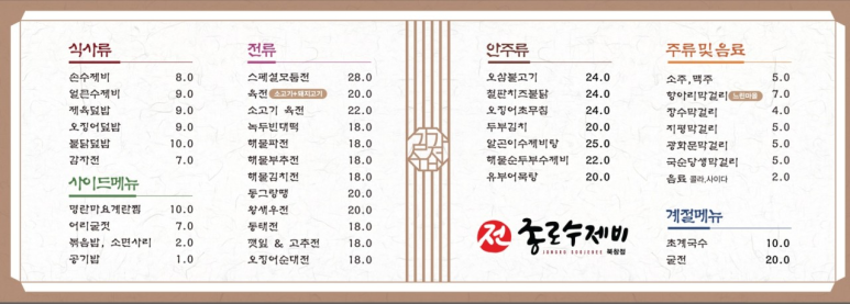 종로수제비 이미지