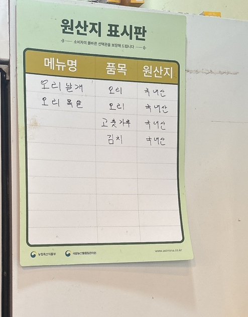 여수 오리날개 튀김 이미지