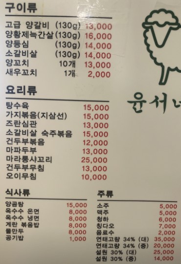 윤서양갈비참숯구이 이미지