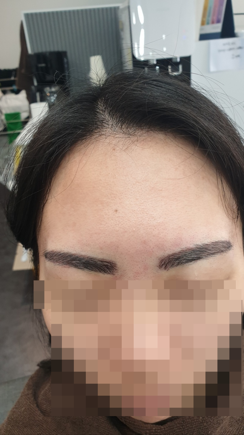 뽀글뽀글&눈썹 이미지