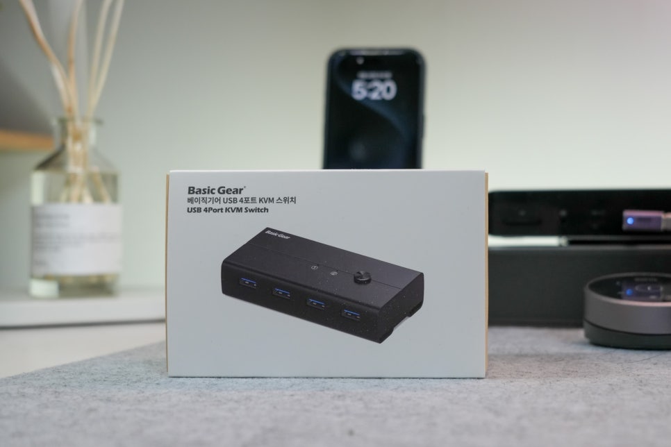 베이직기어 USB KVM 스위치 선택기 "다중 PC 연결 기능으로 아이패드프로와 삼성 노트북을 연결하다. 이미지 3