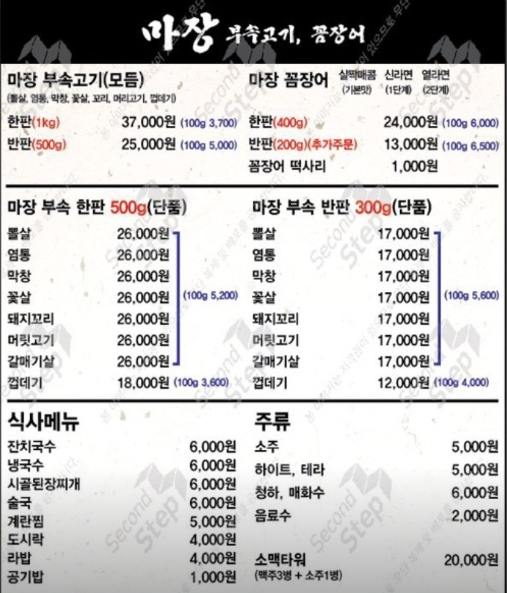 마장부속고기 이미지