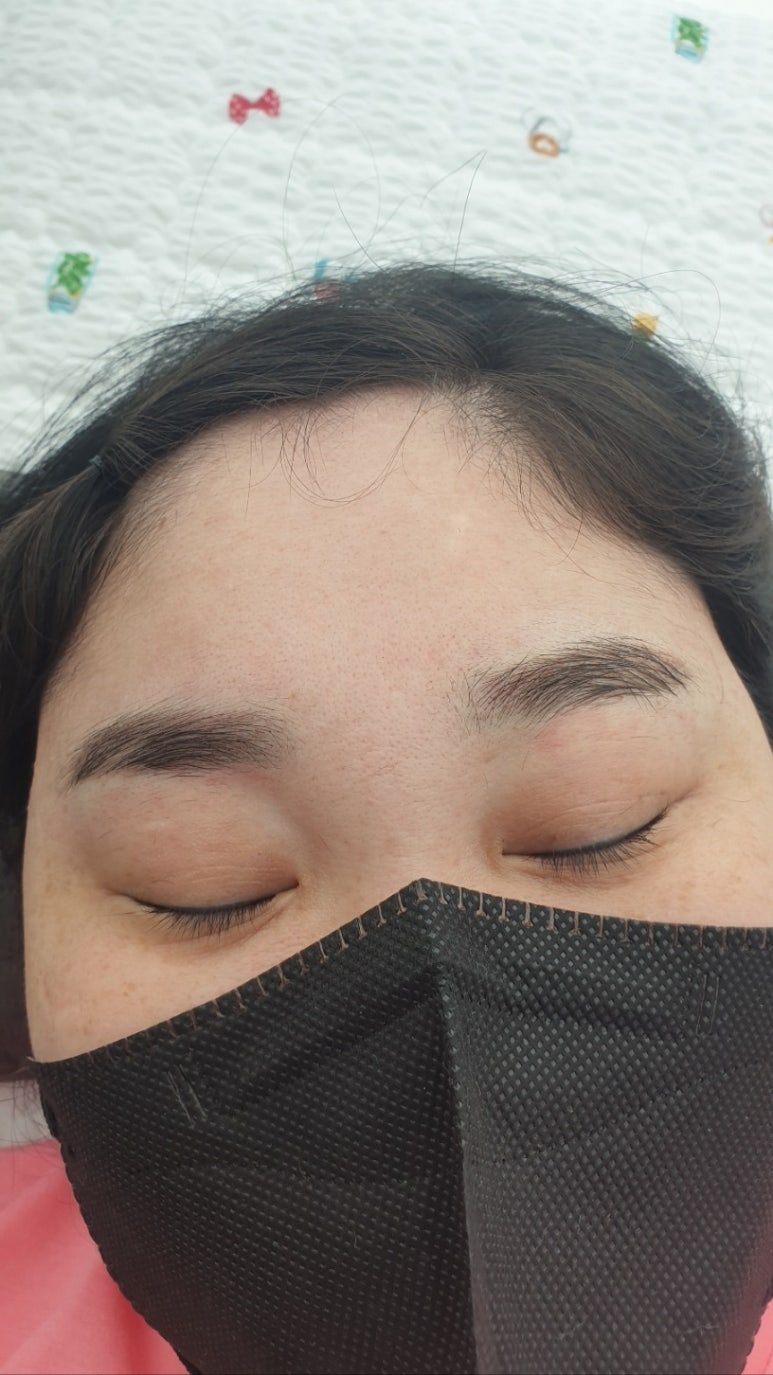 뽀글뽀글&눈썹 이미지