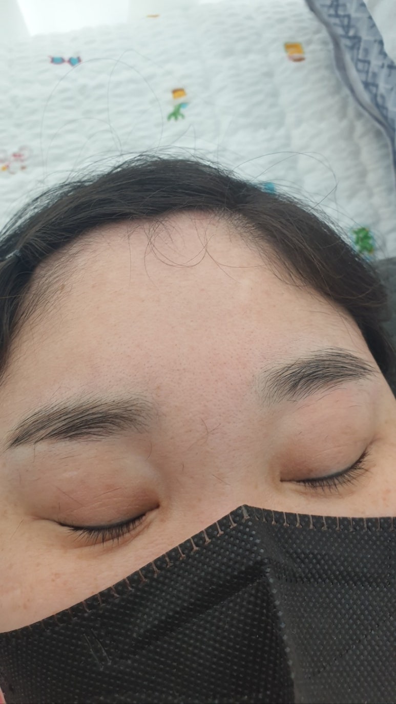 뽀글뽀글&눈썹 이미지