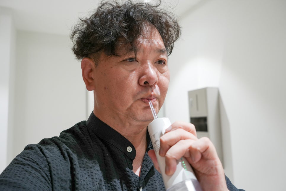 휴대용 단미 구강세정기 물치실 클린픽 300ml CLS07Y 출장지에서 사용을 해보니.. 이미지 16
