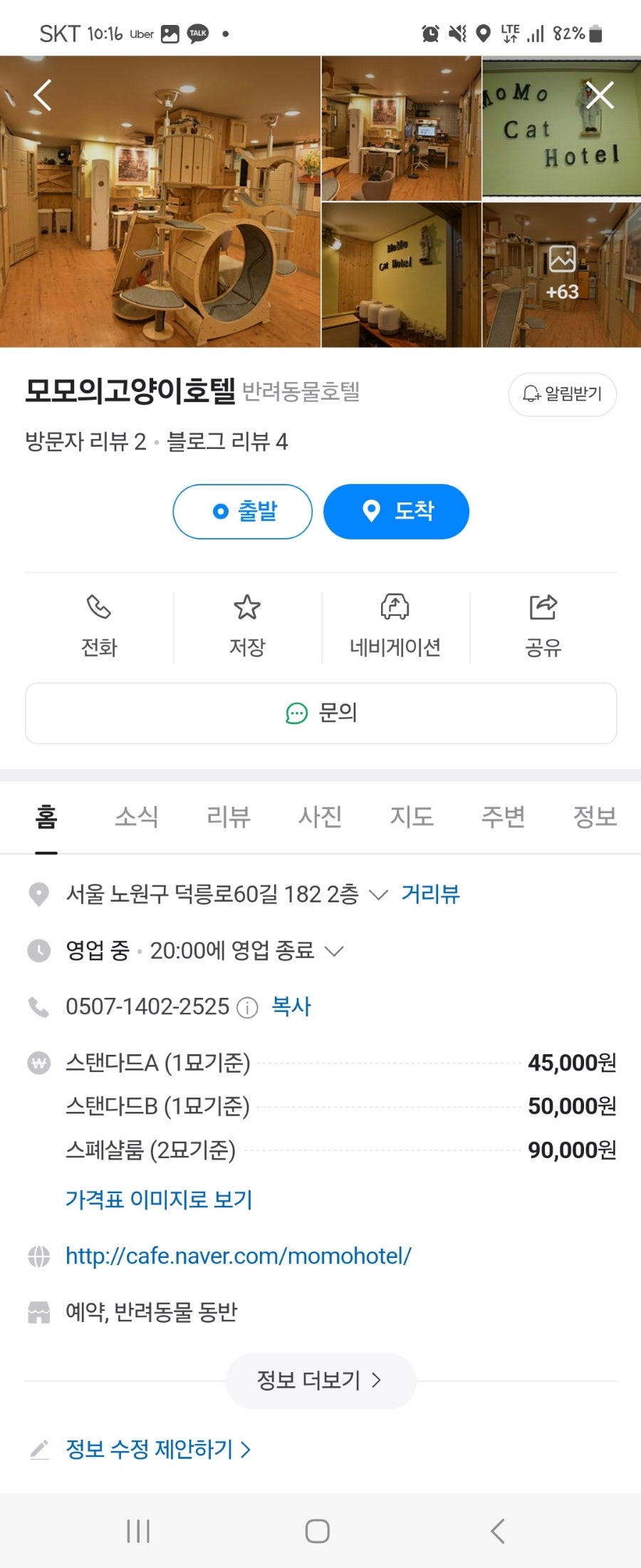 노원 고양이 호텔, 모모의고양이호텔 방문 후기