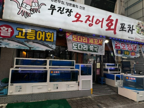 무진장 오징어회 포차 이미지
