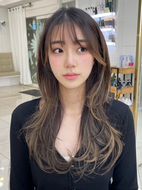 은지헤어라인 이미지