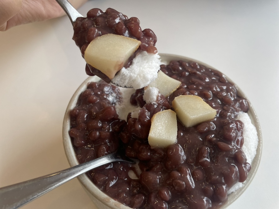 돼지팥빙수 이미지