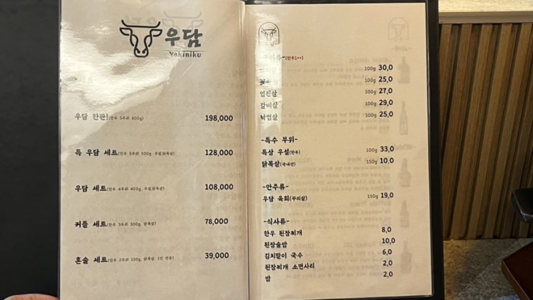 야키니쿠 우담 이미지