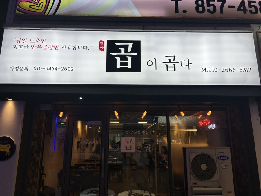 곱이곱다 안동점 이미지