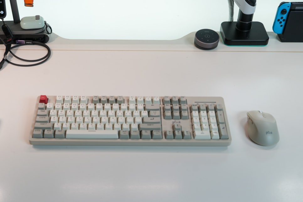 지클릭커 레트로 M 레드 SPRK 104 RGB 무선 키보드 저소음 마우스 세트 리뷰 이미지 6