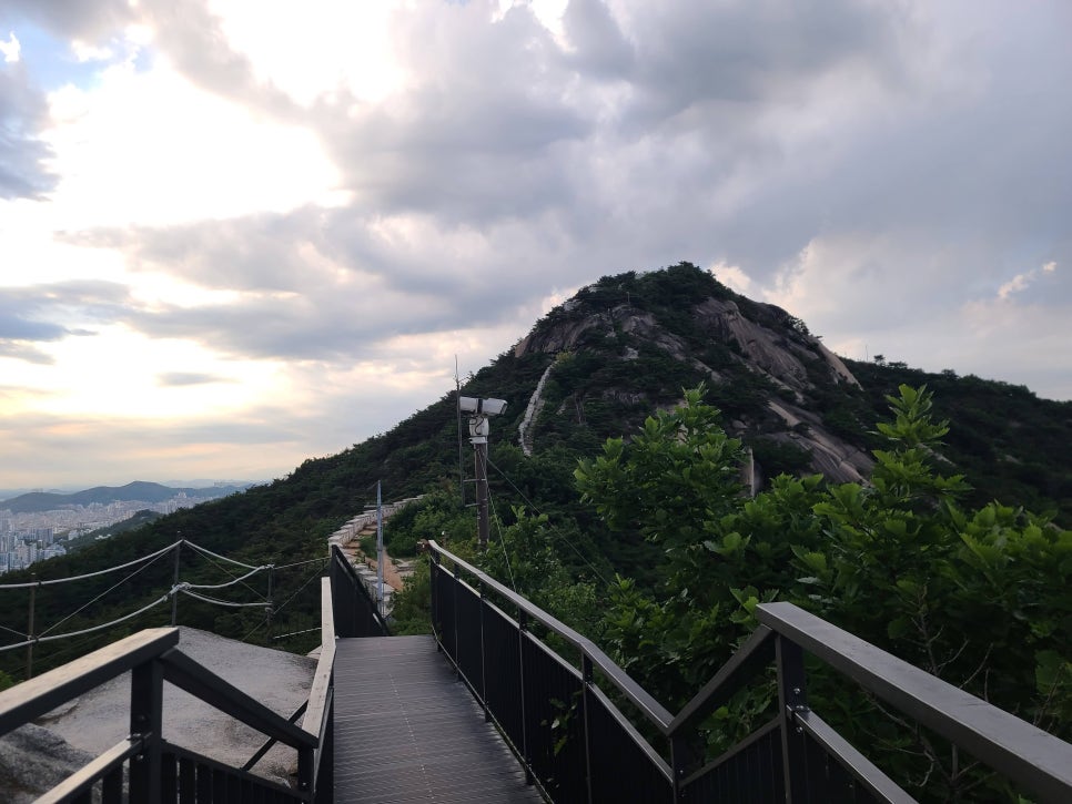인왕산정상에서 본 이미지