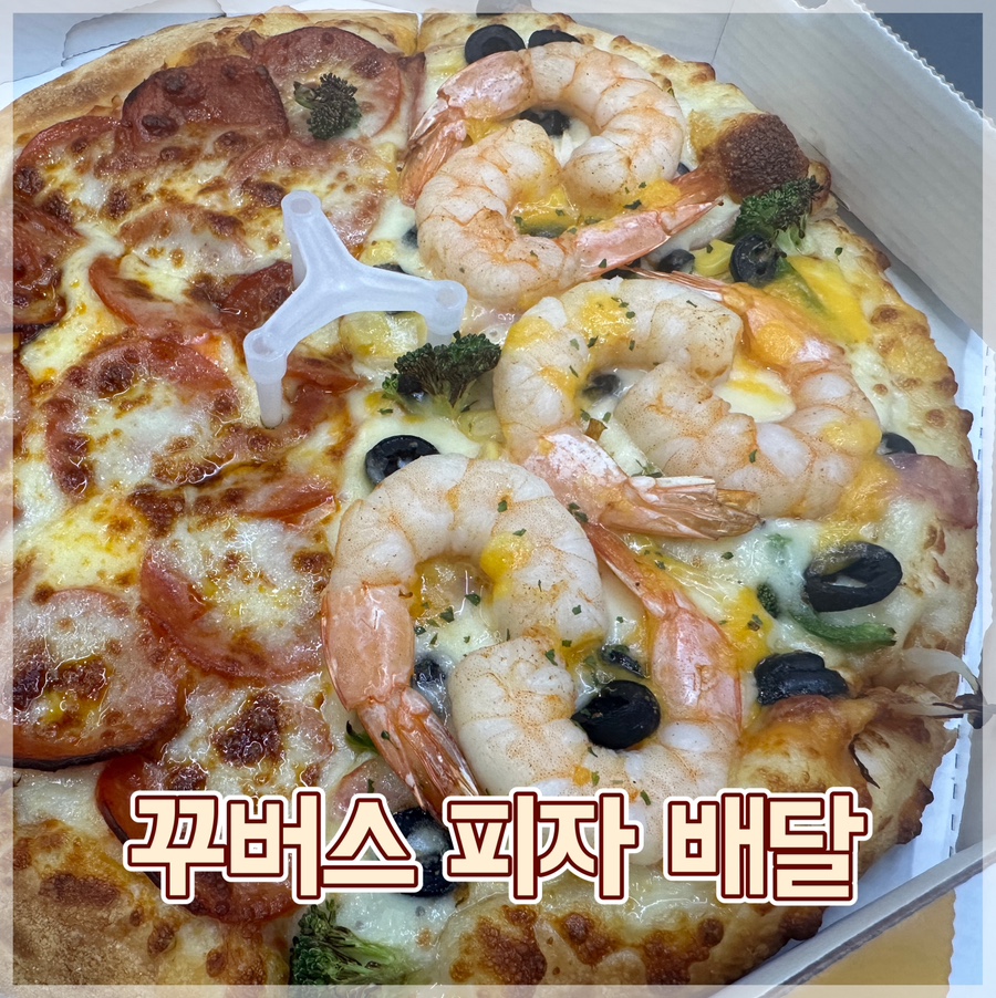 꾸버스피자 이미지