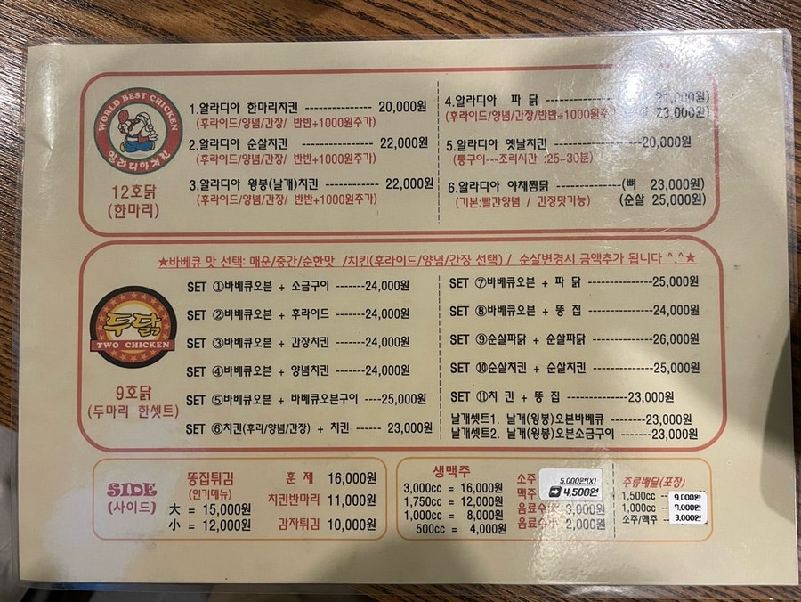 알라디아치킨 이미지