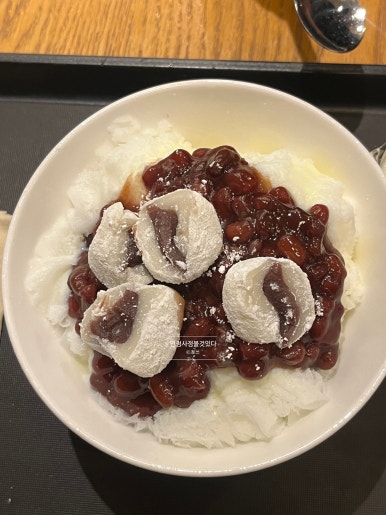 돼지팥빙수 이미지