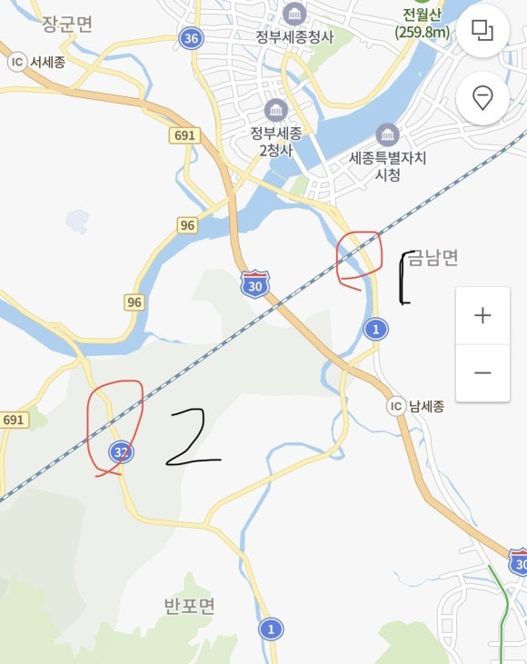 [국도1] 세종시 발산리 이미지