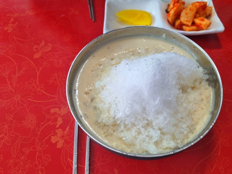 녹차콩물국수 이미지